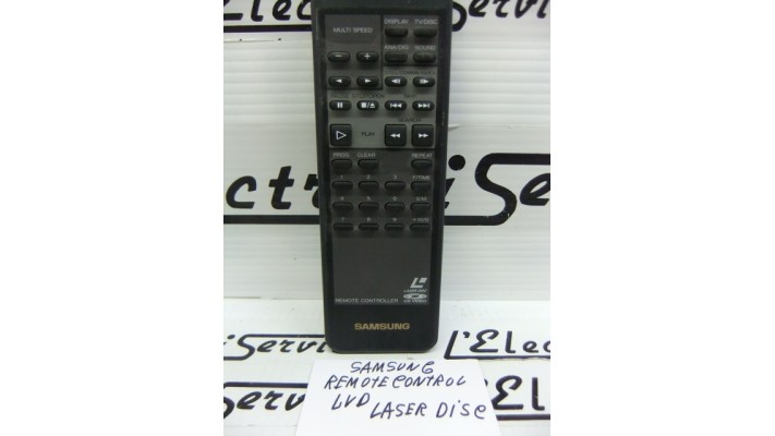 Samsung LVD laser disc remote control